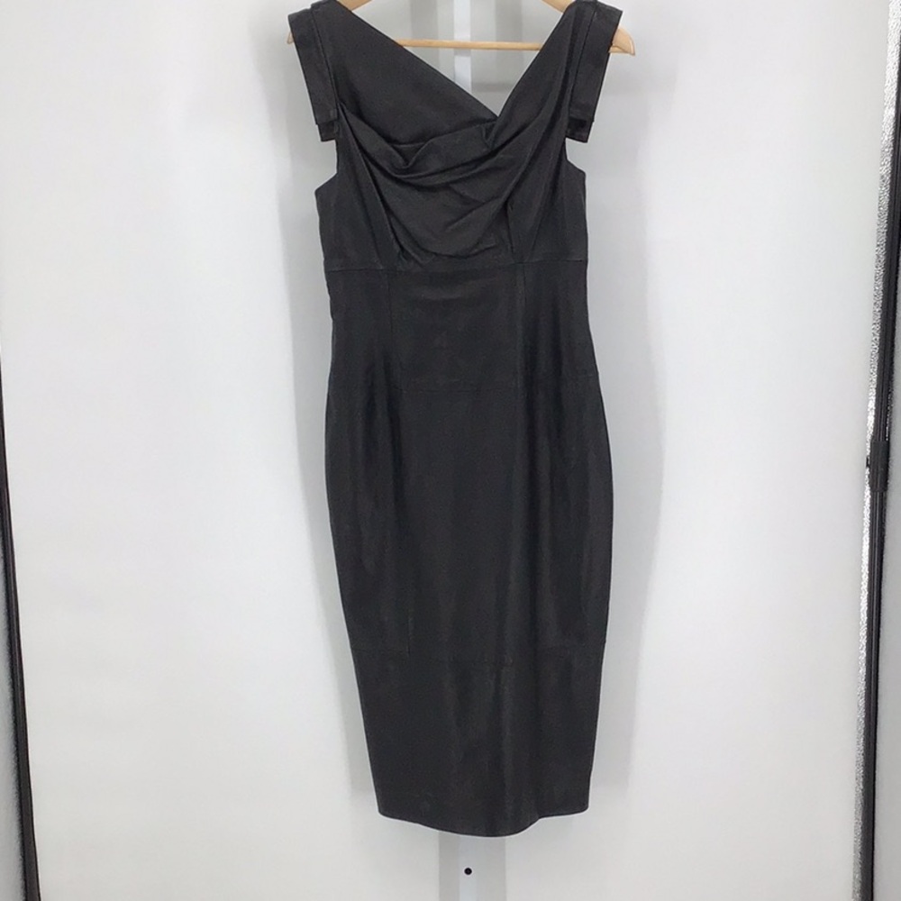 Black Halo Charcoal Maxi Dress